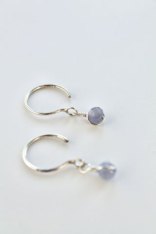 Threader Hoops (Tanzanite)