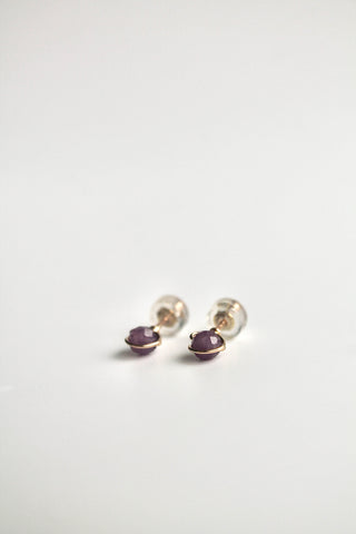 Birthstone Studs - Ruby (July) - Passion