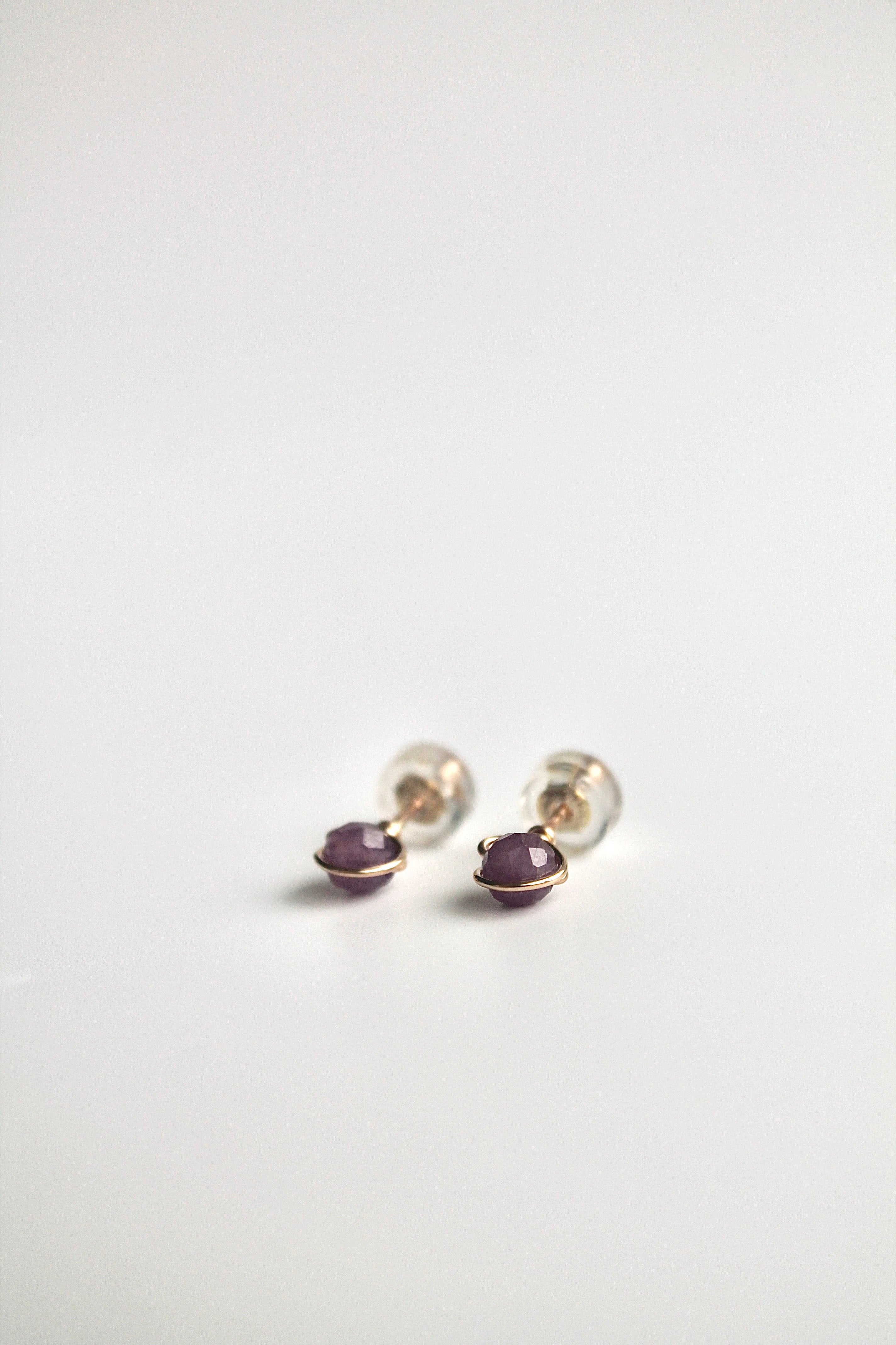 Birthstone Studs - Ruby (July) - Passion
