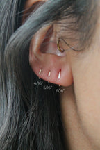 Hammered Sleeper Claw Studs