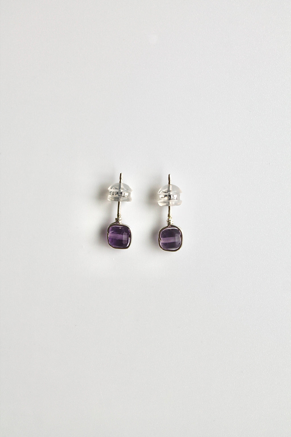 Birthstone Studs - Amethyst (February) - Serenity