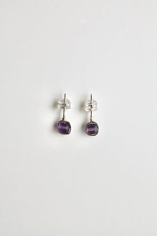Birthstone Studs - Amethyst (February) - Serenity
