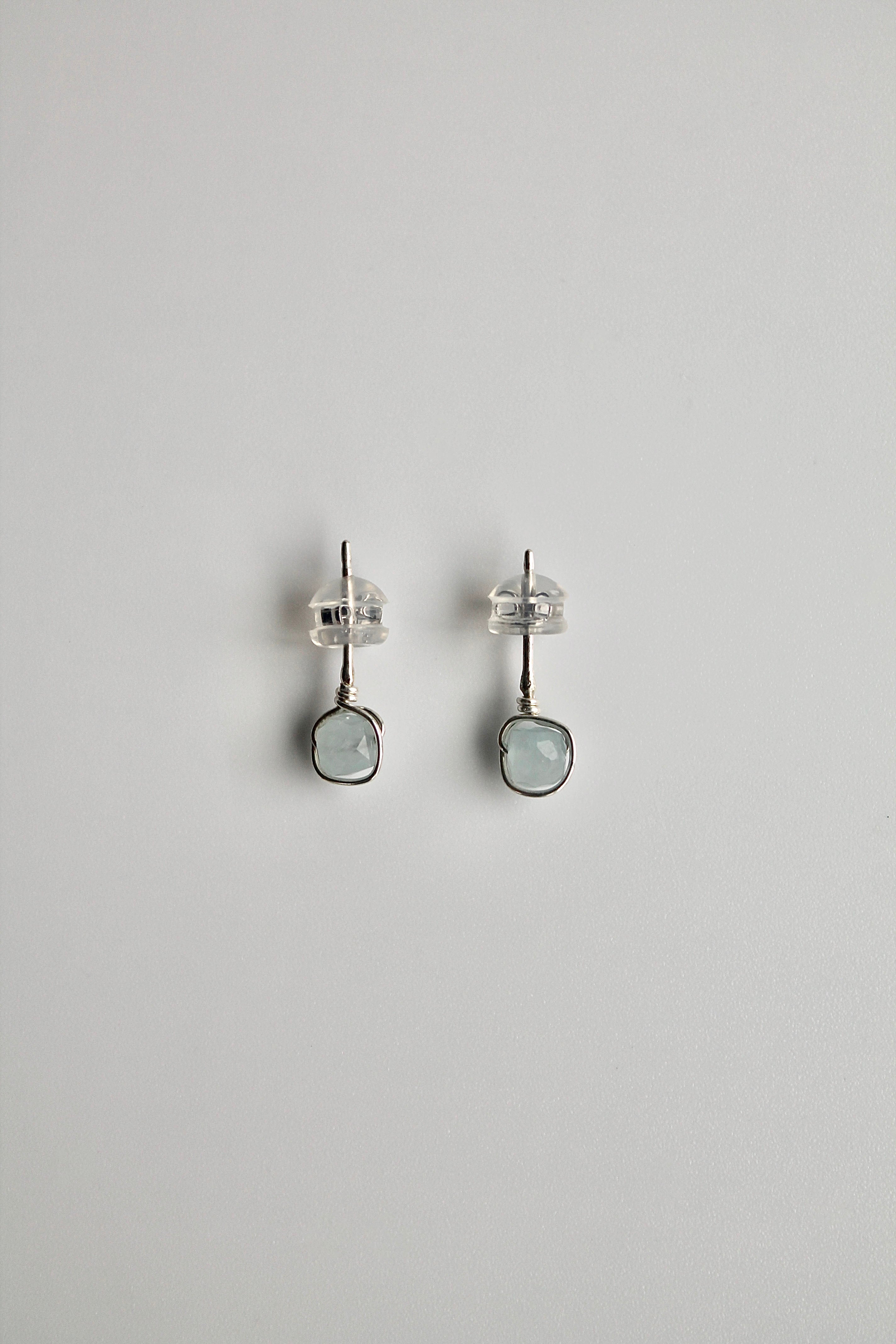 Birthstone Studs - Aquamarine (March) - Emotional Depth
