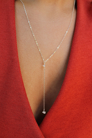 Herkimer Diamond Lariat Necklace