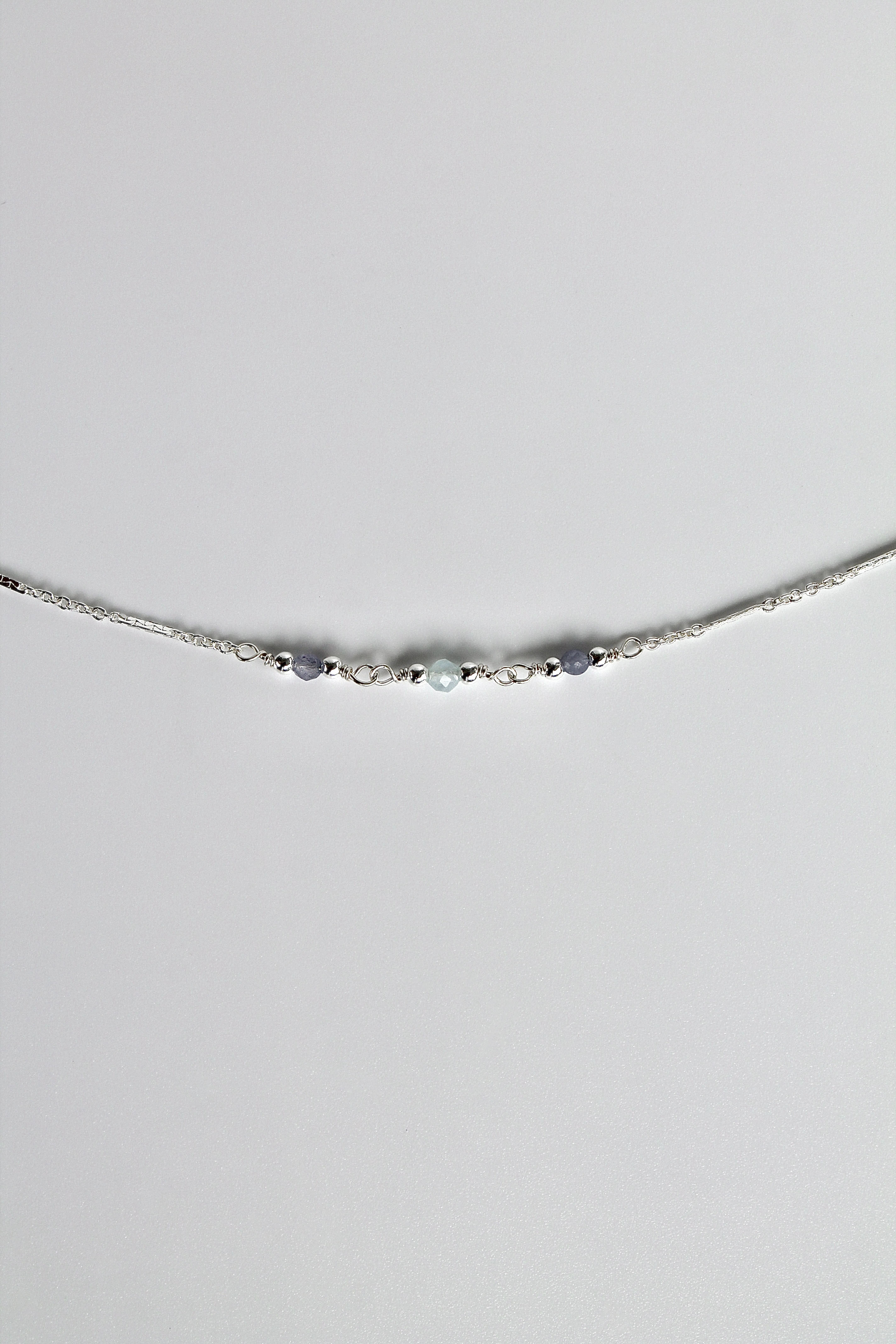 Calmness Healing Bracelet (Tanzanite & Aquamarine)