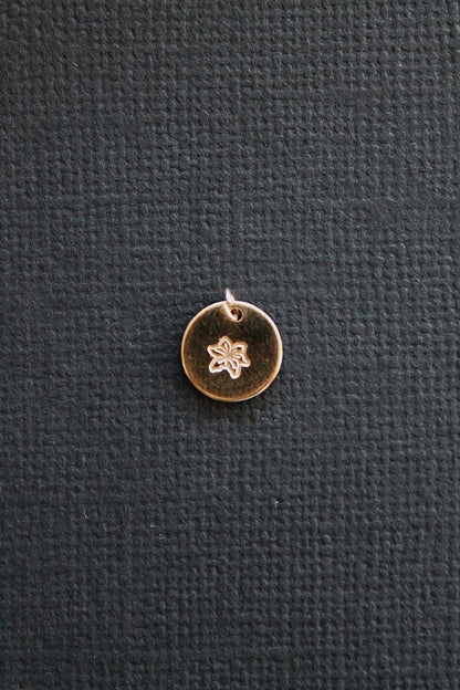 BIRTH FLOWER CHARMS - 14K GOLD FILLED