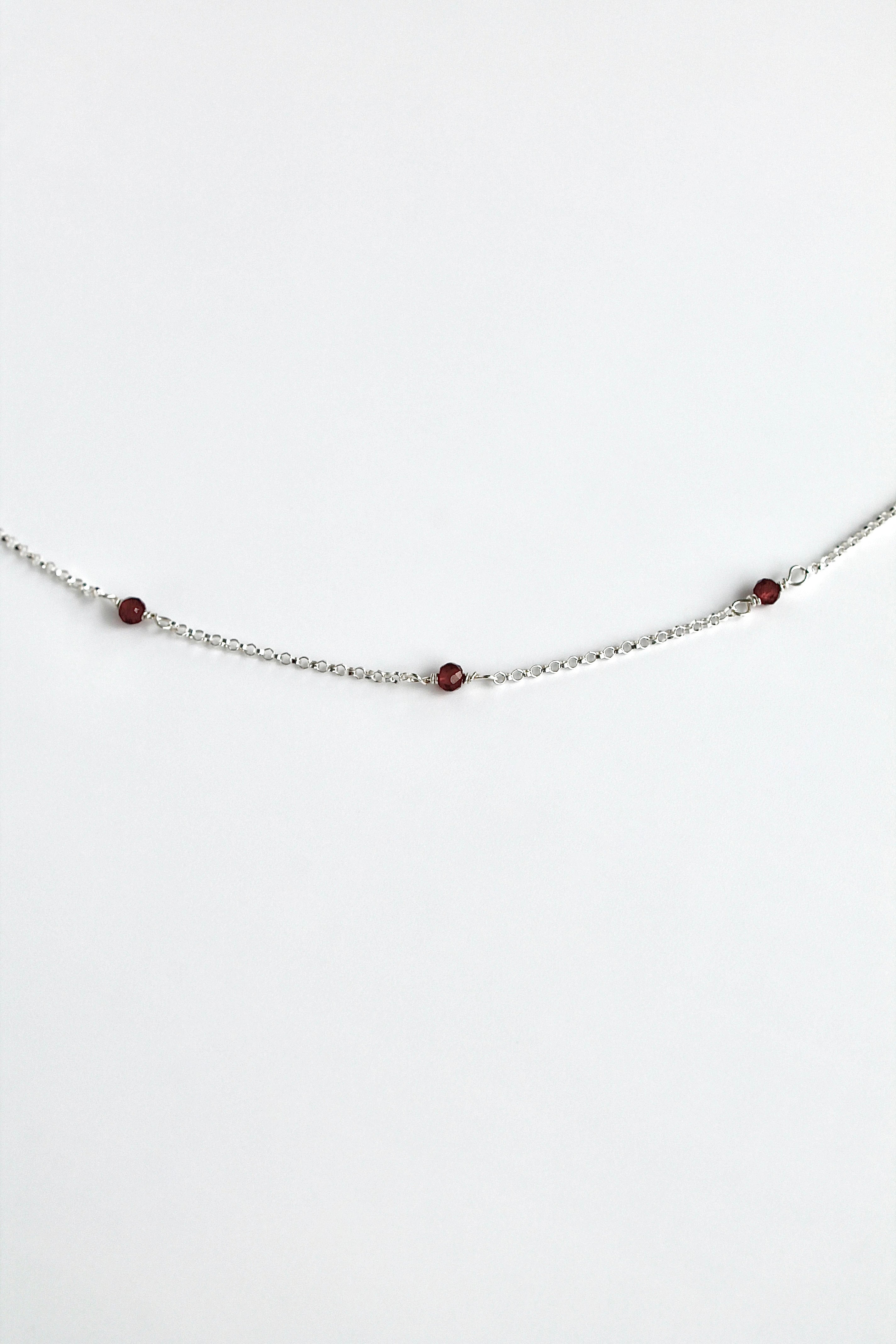 Multi Birthstone Bracelet - Garnet (January) - Manifestation