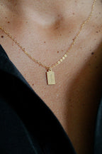 Custom Stamped Charm Necklace