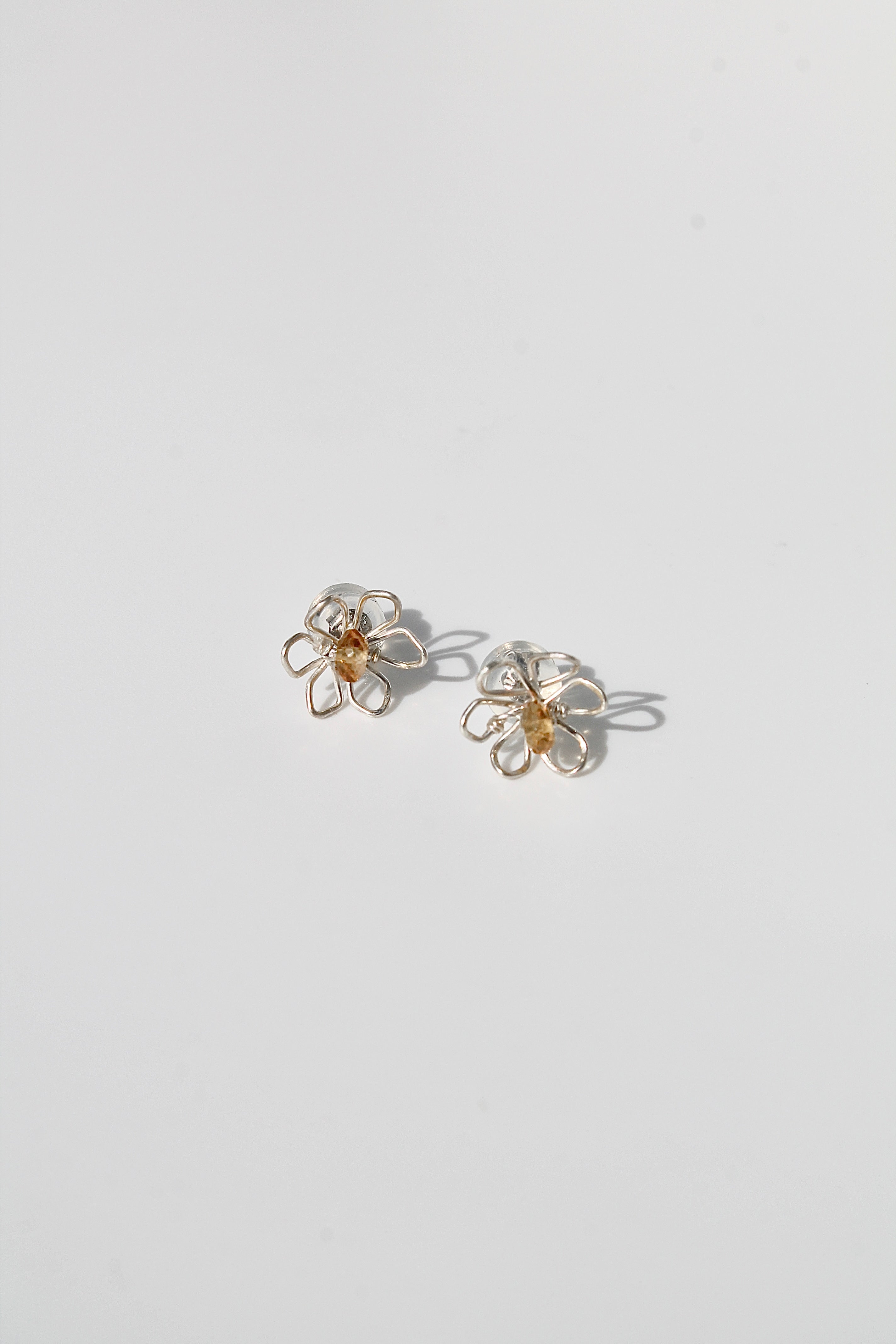 Daffodil & Citrine Studs