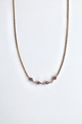 Birthstone Bar Necklace - Ruby (July) - Passion