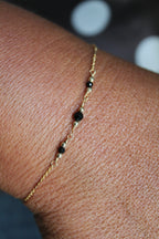 Pulsera de protección curativa (turmalina negra)