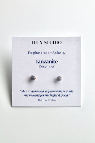 Birthstone Studs - Tanzanite (December) - Enlightenment