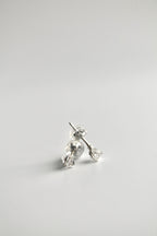 Pendientes con piedra de nacimiento - Diamante Herkimer (abril) - Conexión Divina