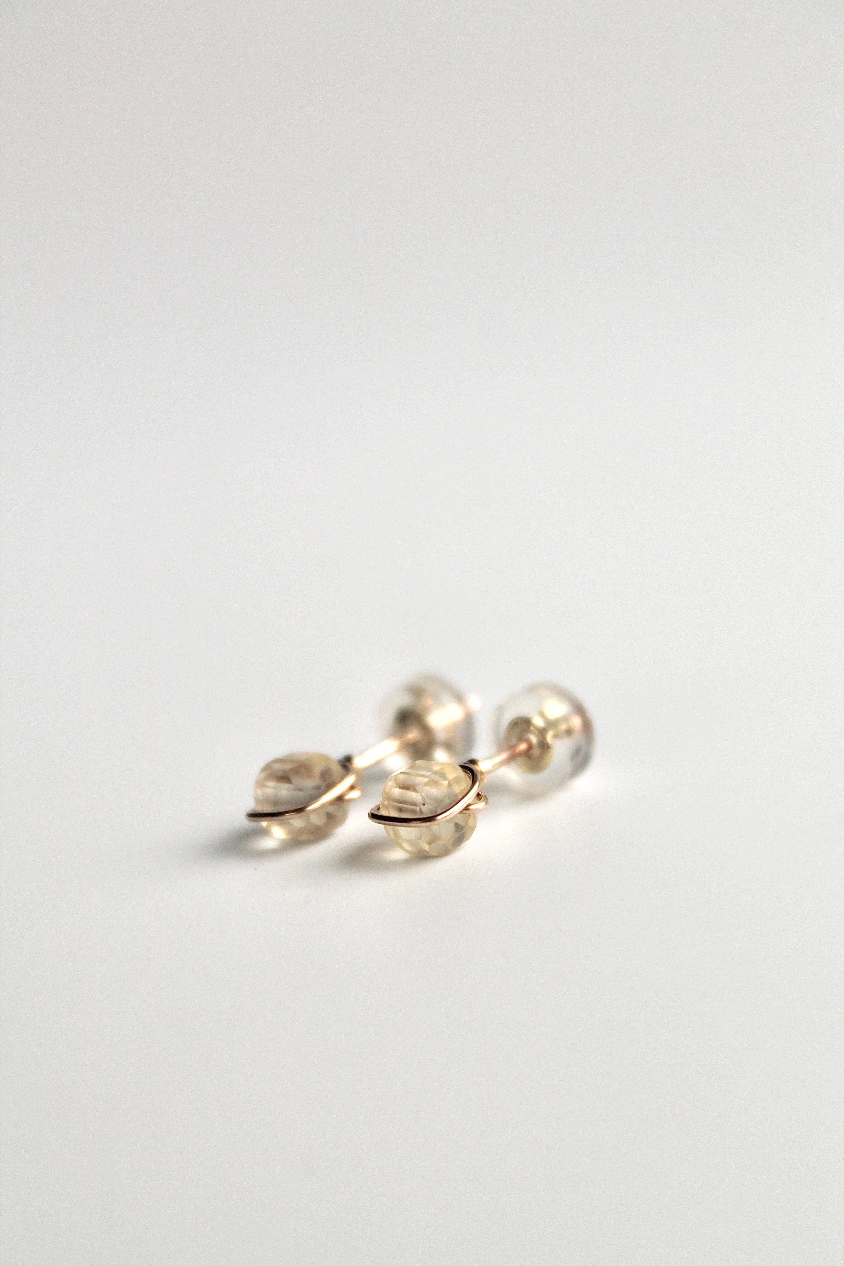 Birthstone Studs - Citrine (November) - Personal Power