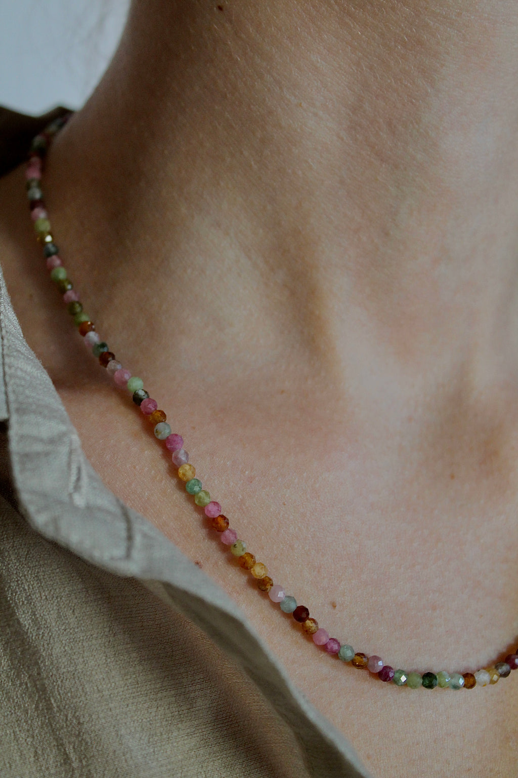 Aligning Tourmaline Necklace
