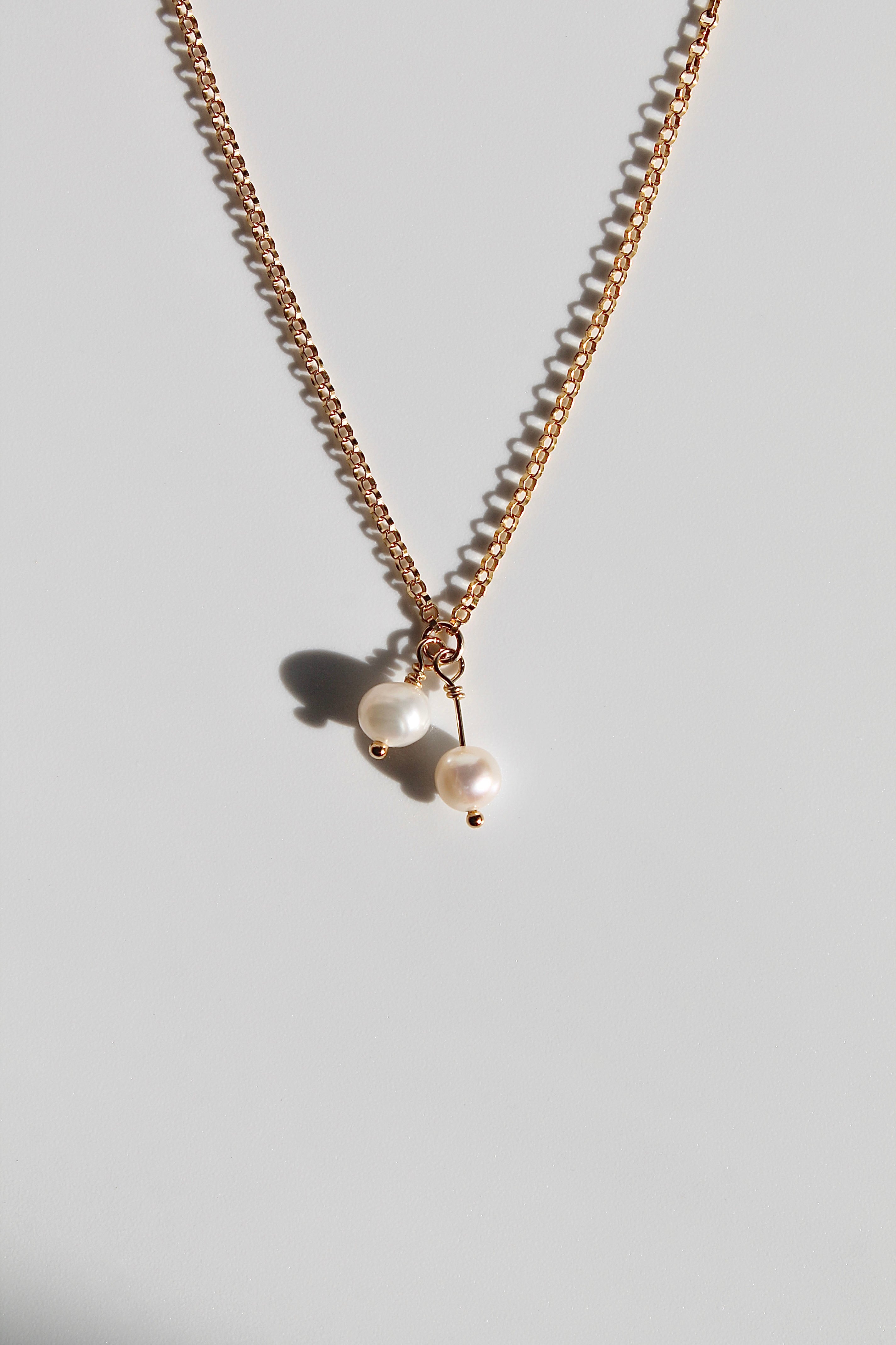 Lily of the Valley & Freshwater Pearl Necklace