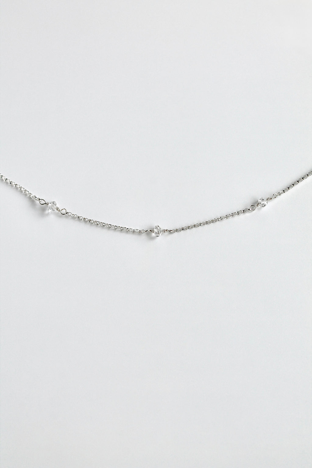 Bracelet multi-pierres de naissance - Diamant Herkimer (avril) - Lien Divin