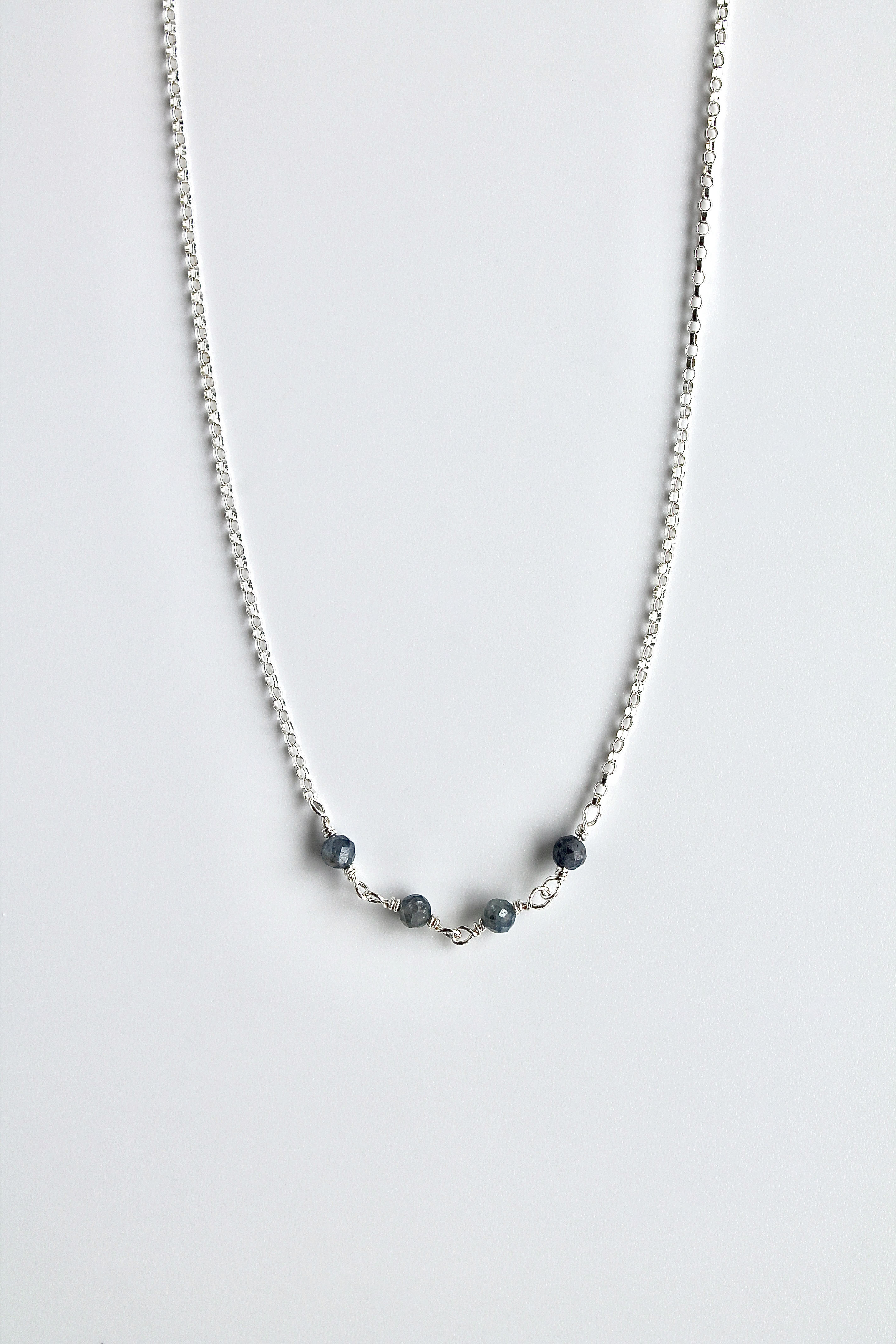 Birthstone Bar Necklace - Sapphire (September) - Wisdom