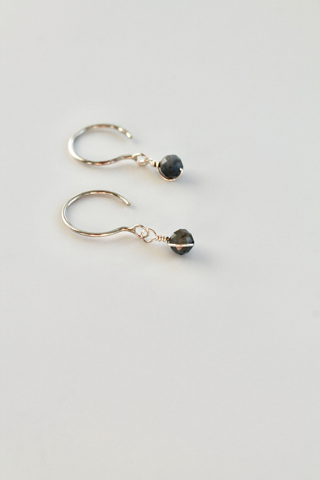 Threader Hoops (Sapphire)