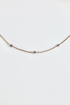 Multi Birthstone Bracelet - Amethyst (February) - Serenity