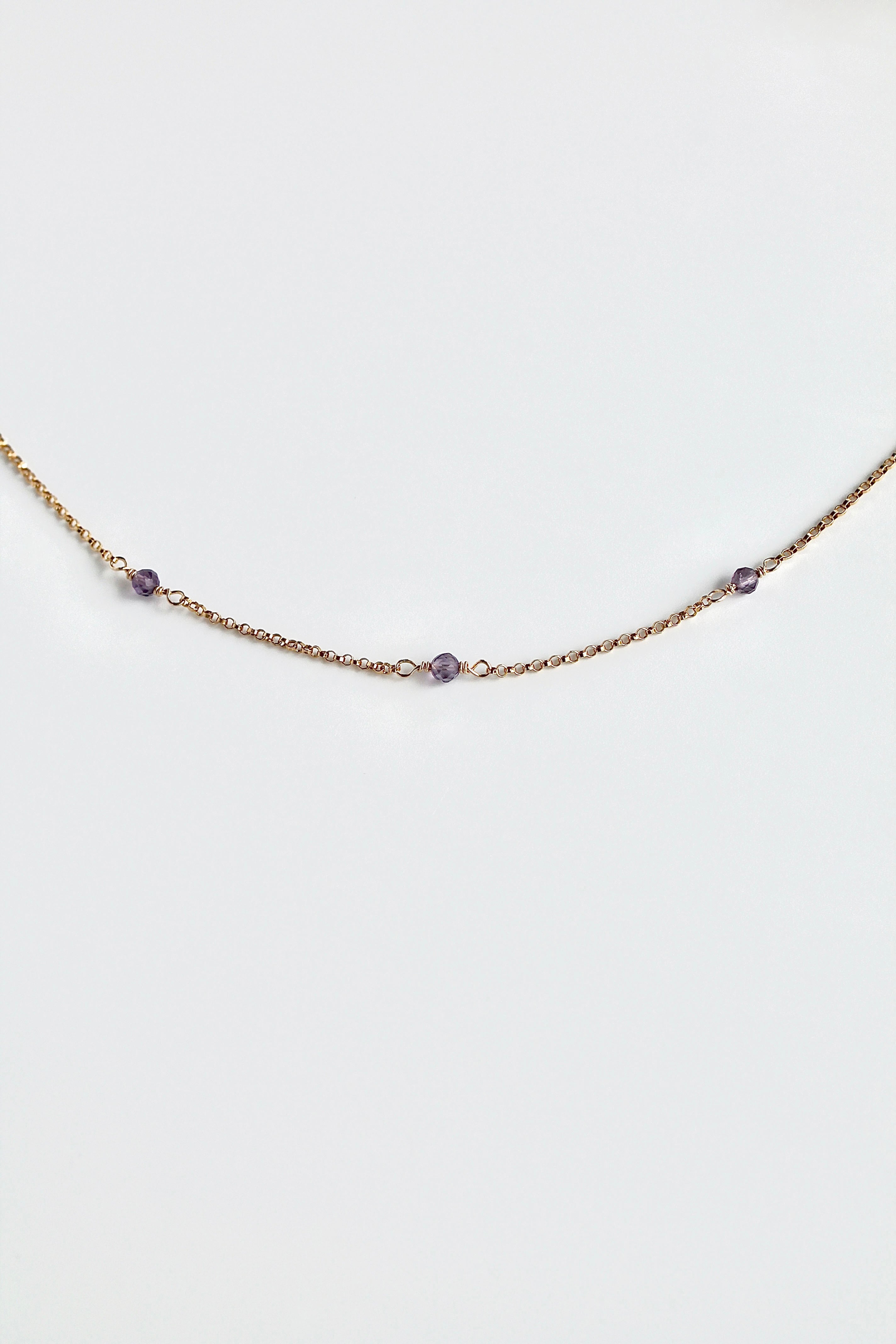 Multi Birthstone Bracelet - Amethyst (February) - Serenity