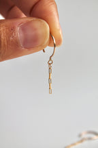 Threader Hoops (with Dangly Chain)