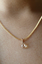 "April Showers" Resin Multi Raindrop Necklace