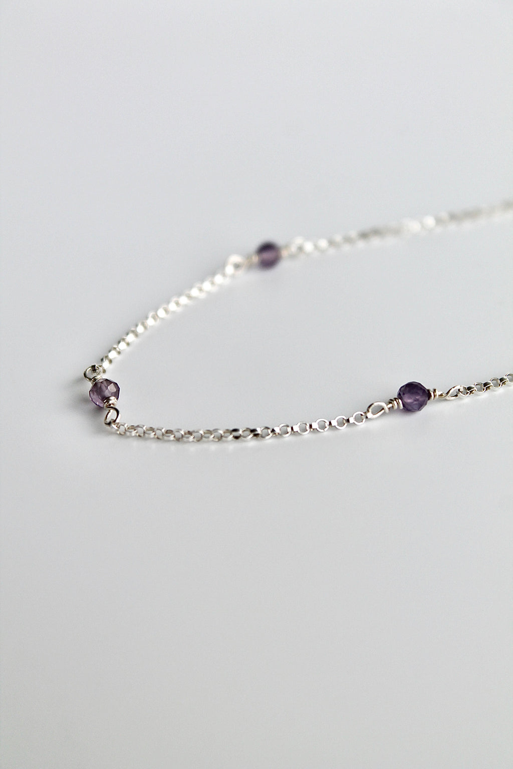 Bracelet multi-pierres de naissance - Améthyste (février) - Sérénité