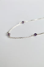 Bracelet multi-pierres de naissance - Améthyste (février) - Sérénité