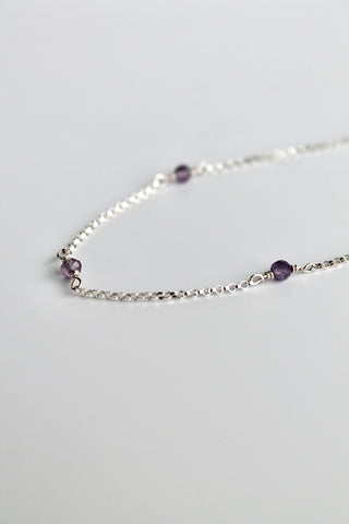 Bracelet multi-pierres de naissance - Améthyste (février) - Sérénité