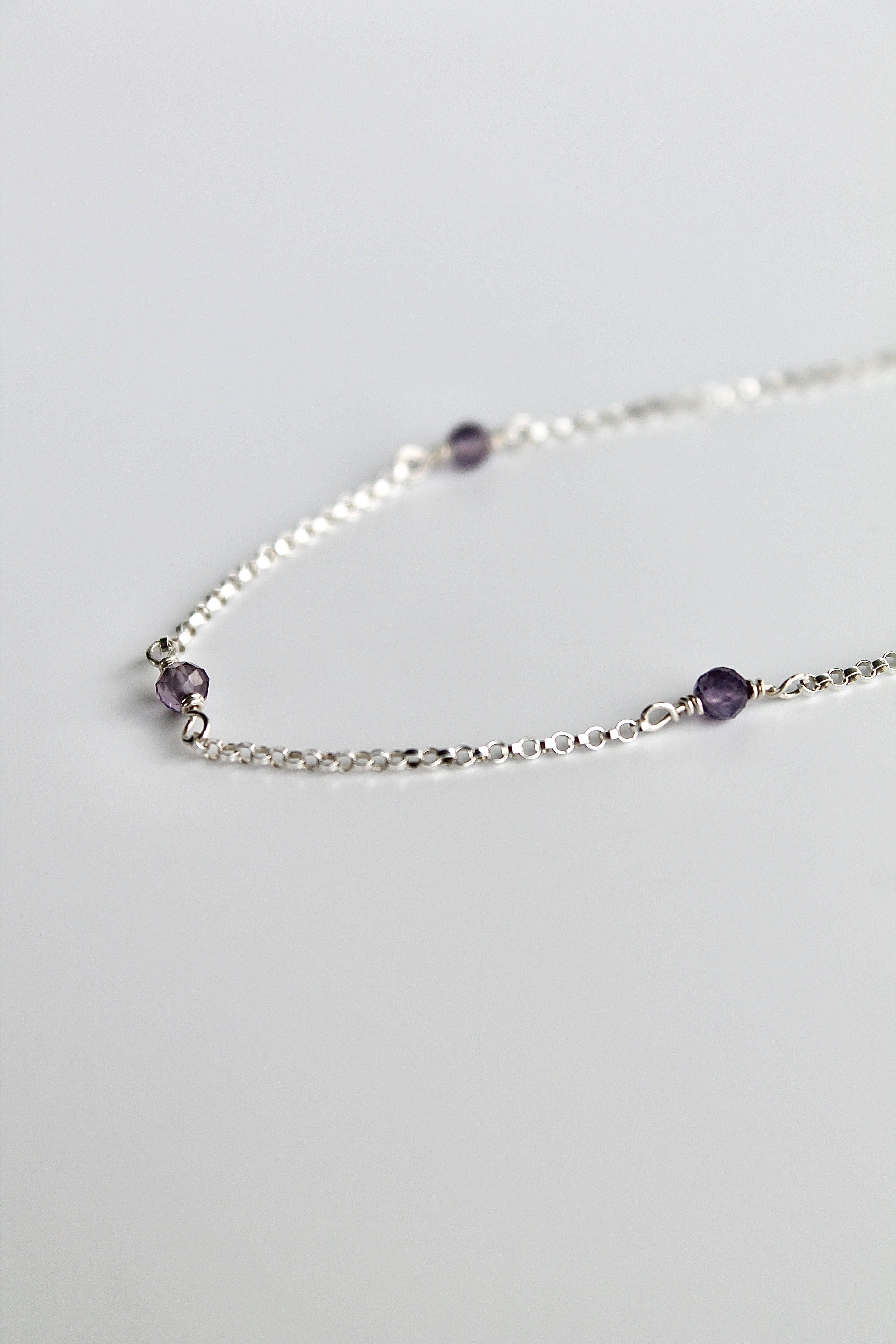 Bracelet multi-pierres de naissance - Améthyste (février) - Sérénité