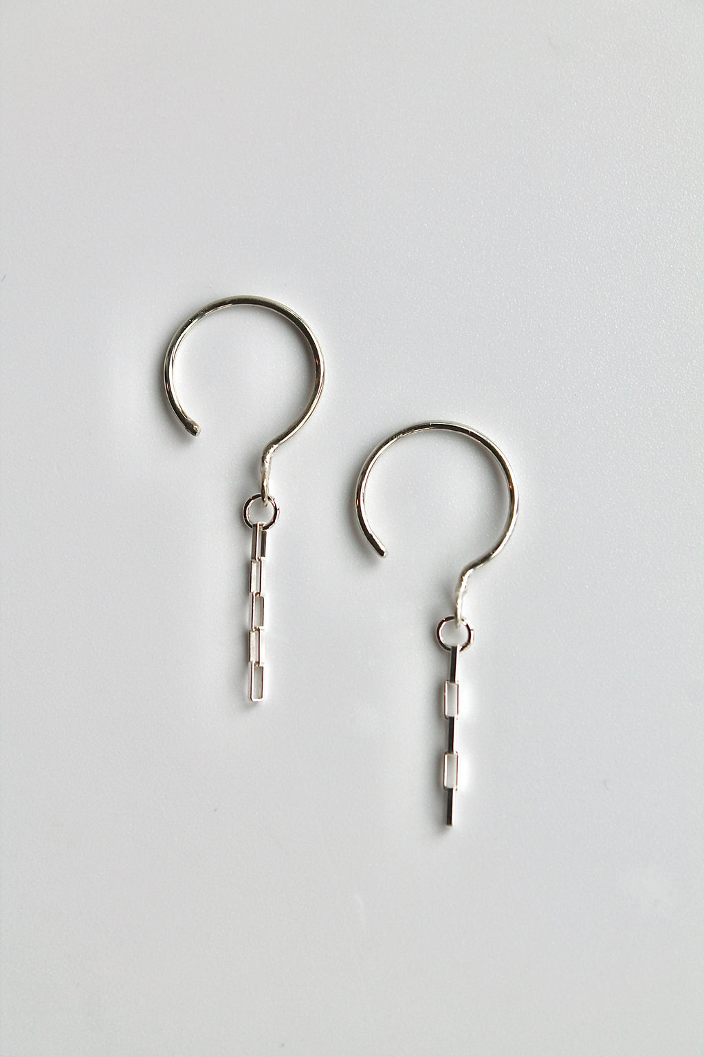 Threader Hoops (with Dangly Chain)