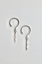 Threader Hoops (with Dangly Chain)