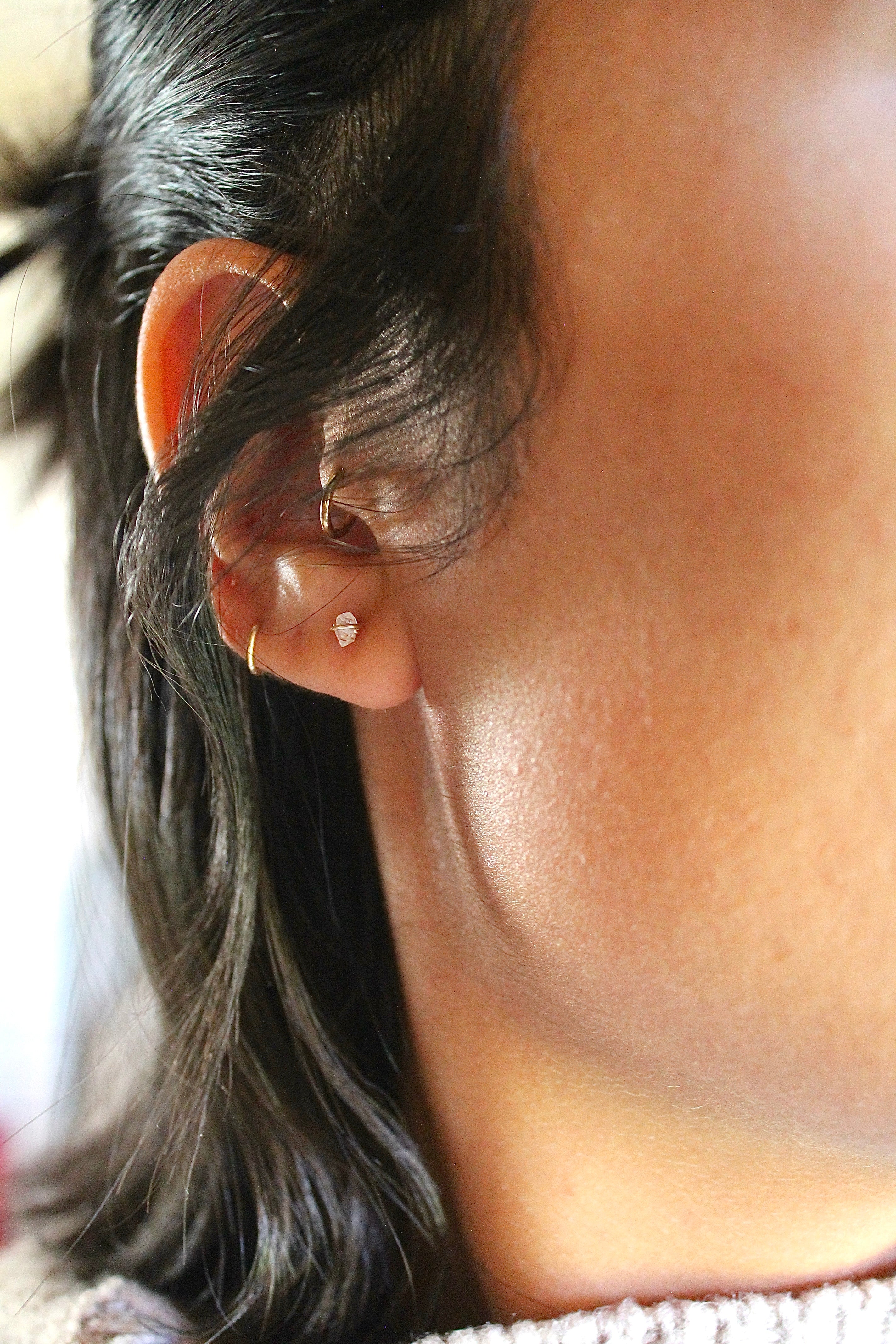 Birthstone Studs - Herkimer Diamond (April) - Divine Connection