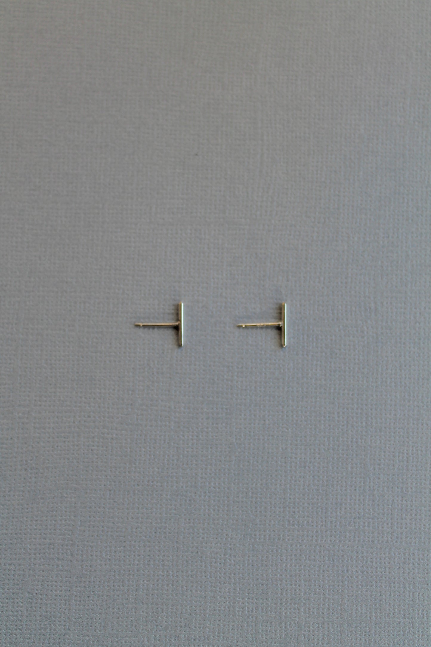 THIN T-BAR STUDS - STERLING SILVER