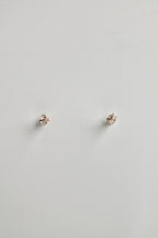 Pendientes con piedra de nacimiento - Diamante Herkimer (abril) - Conexión Divina