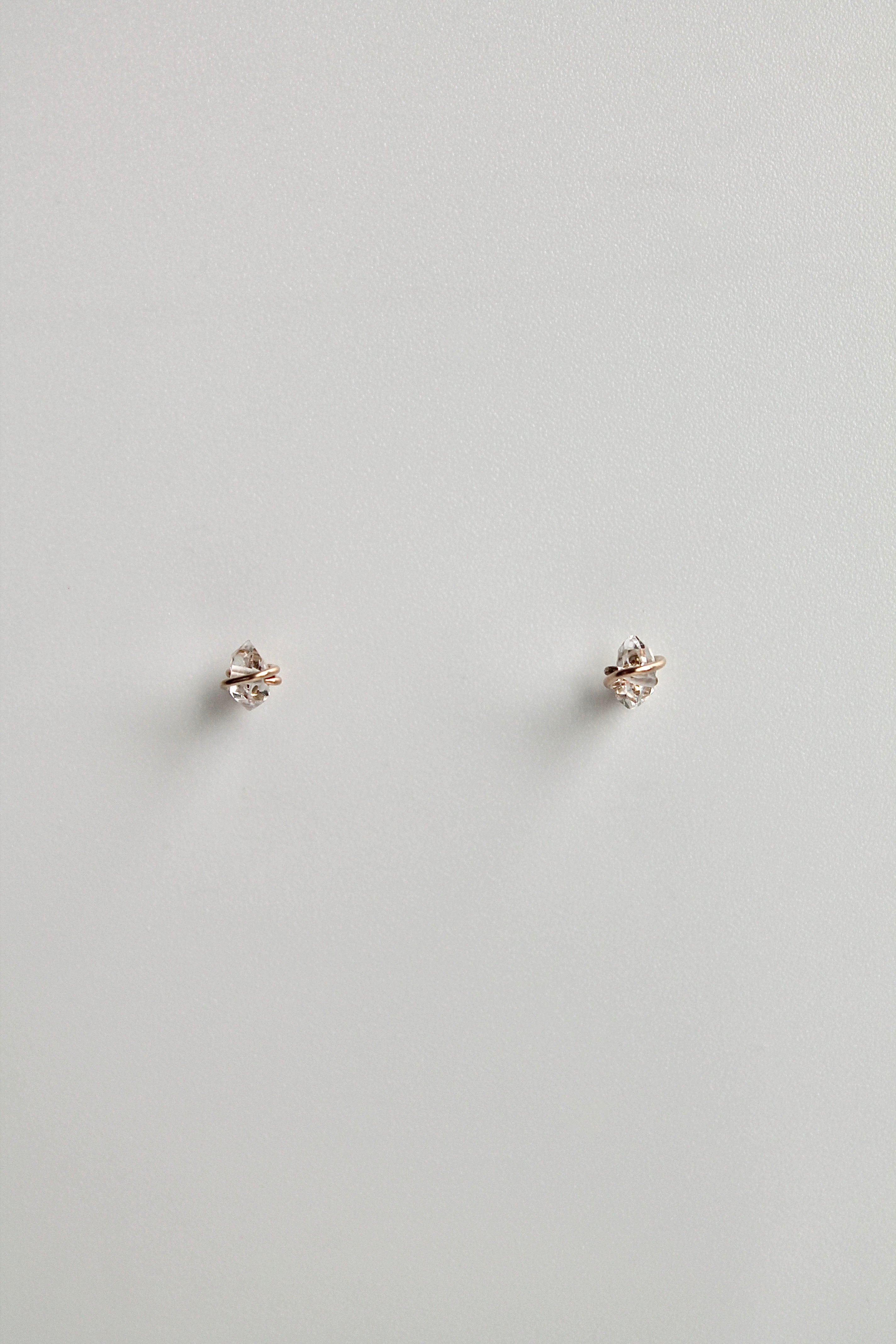 Birthstone Studs - Herkimer Diamond (April) - Divine Connection