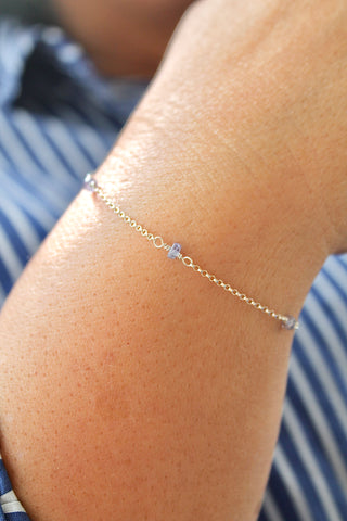 Pulsera con múltiples piedras de nacimiento: tanzanita (diciembre) - Enlightenment