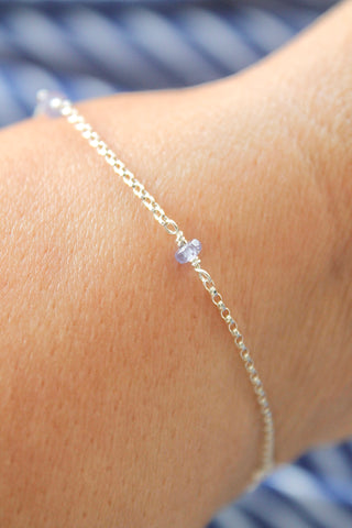 Pulsera con múltiples piedras de nacimiento: tanzanita (diciembre) - Enlightenment