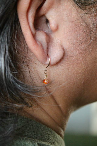 Threader Hoops (Carnelian)