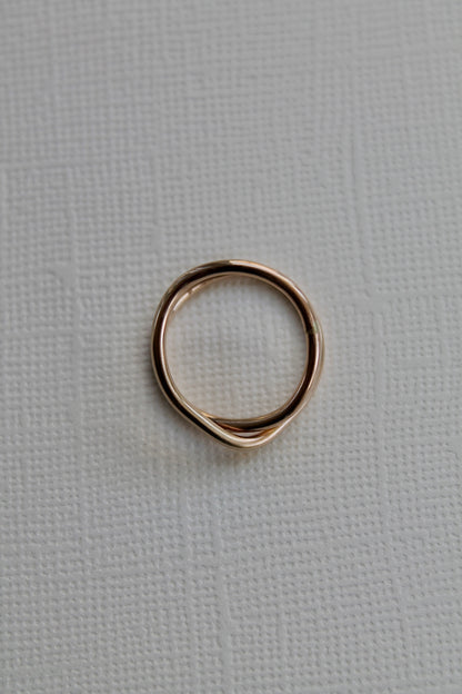 "X" CONVERTIBLE RING - 14K GOLD FILLED