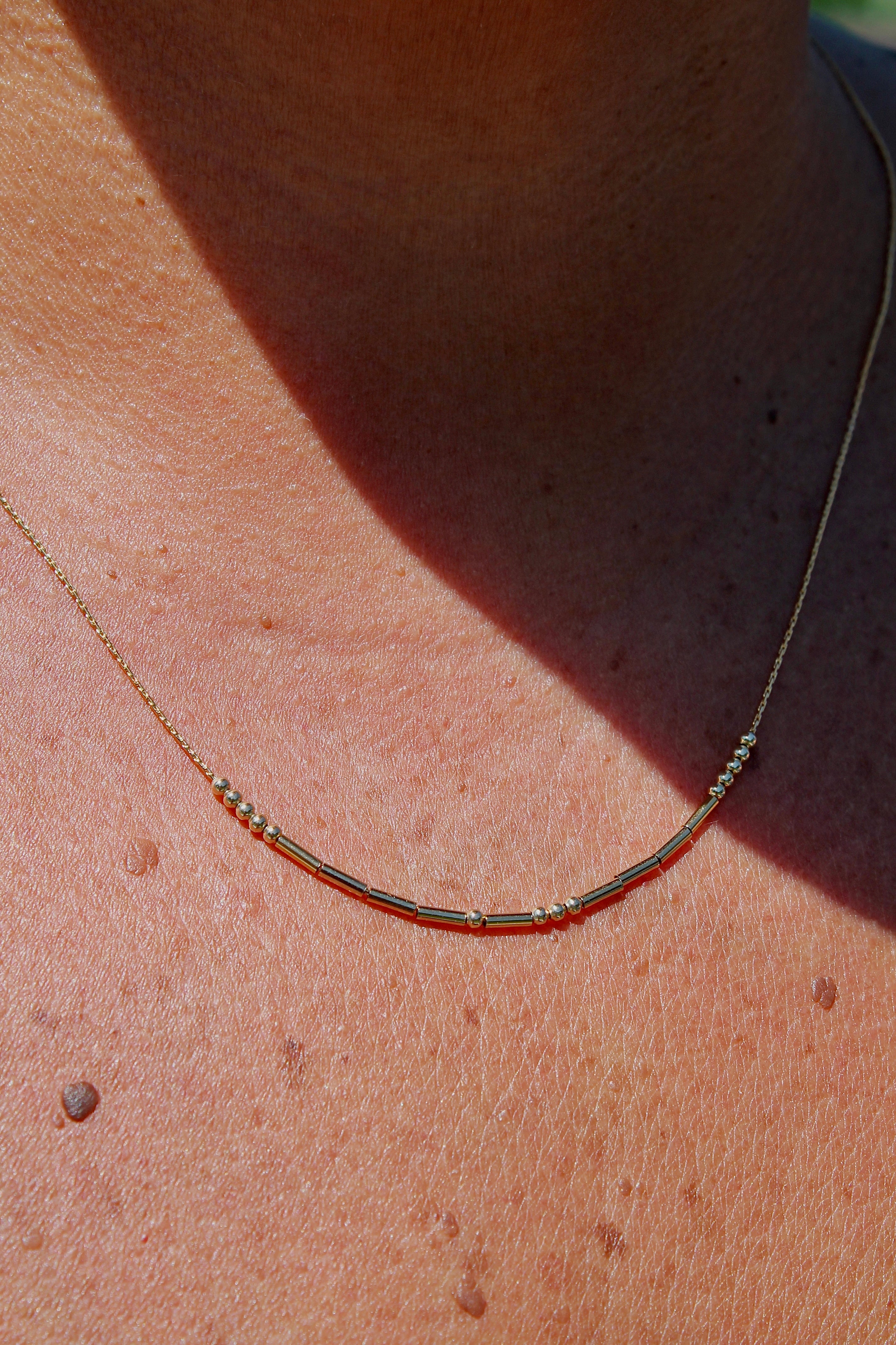 Morse Code Necklace