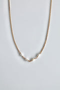 Birthstone Bar Necklace - Freshwater Pearl (June) - Purity