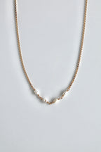 Birthstone Bar Necklace - Freshwater Pearl (June) - Purity