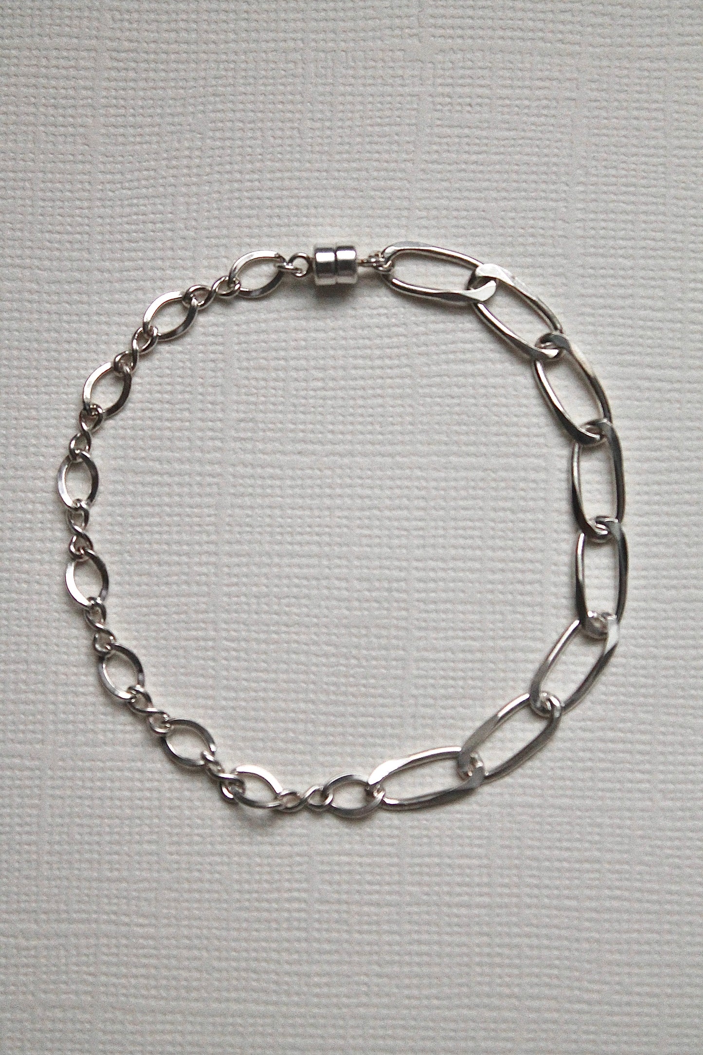 DUO CHAIN BRACELET (THICK) - STERLING SILVER