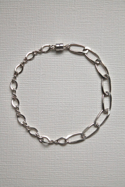 DUO CHAIN BRACELET (THICK) - STERLING SILVER