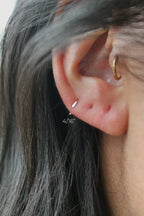 Hammered Sleeper Claw Studs