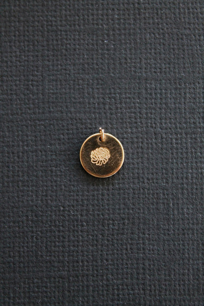 BIRTH FLOWER CHARMS - 14K GOLD FILLED