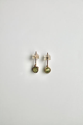 Birthstone Studs - Peridot (August) - Good Fortune