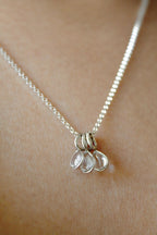 "April Showers" Resin Multi Raindrop Necklace